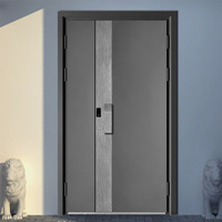 Porte de sécurité anti-effraction en aluminium moulé sculpté sur mesure, pour la protection de la mère et de l'enfant, panneau de 90 mm d'épaisseur, taille 1350 mm