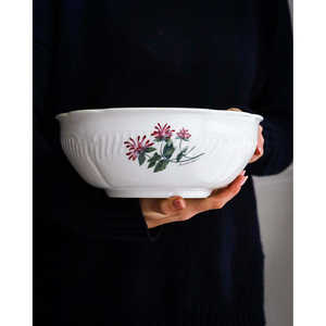 Service de table Ginori Laveno 12 pièces classique et écologique, forme en relief personnalisable avec motifs floraux pour hôtels kg - Product Image 4