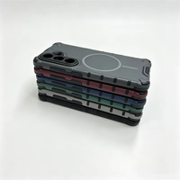 Coques tendance S26 Ultra 2026, Étui de téléphone portable magnétique antichoc à texture mate et design professionnel pour Samsung S26 S25 S24 S23 Plus