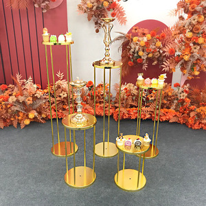 Wholesale New Models Sell Like HotCylindrical Cake <b>Table</b> Wedding Birthday Party Welcome Shop Product Display <b>Table</b> Dessert <b>Table</b> - Product Image 2