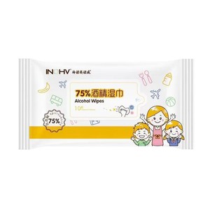 Lingettes désinfectantes à 75 % d'alcool Haishi Hainuo, petit paquet, lingettes ménagères portables, 10 lingettes/paquet - Product Image 4