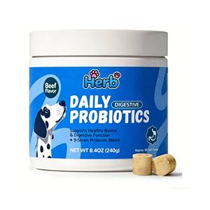 Proveedor de Golosinas Masticables Probióticas para Perros, Marca Privada OEM/ODM, para la Salud Intestinal de las Mascotas, Alimentos y Suplementos para Mascotas - Product Image 1