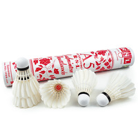 Volants de badminton en plumes d'oie RSL A5, lot de 12, qualité durable, 3 couches, plumes droites, pour entraînement en club et amateurs