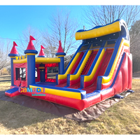 Toboggan Combo de haute qualité pour maison gonflable Gonfiabili Chateau Château gonflable professionnel commercial et double toboggans