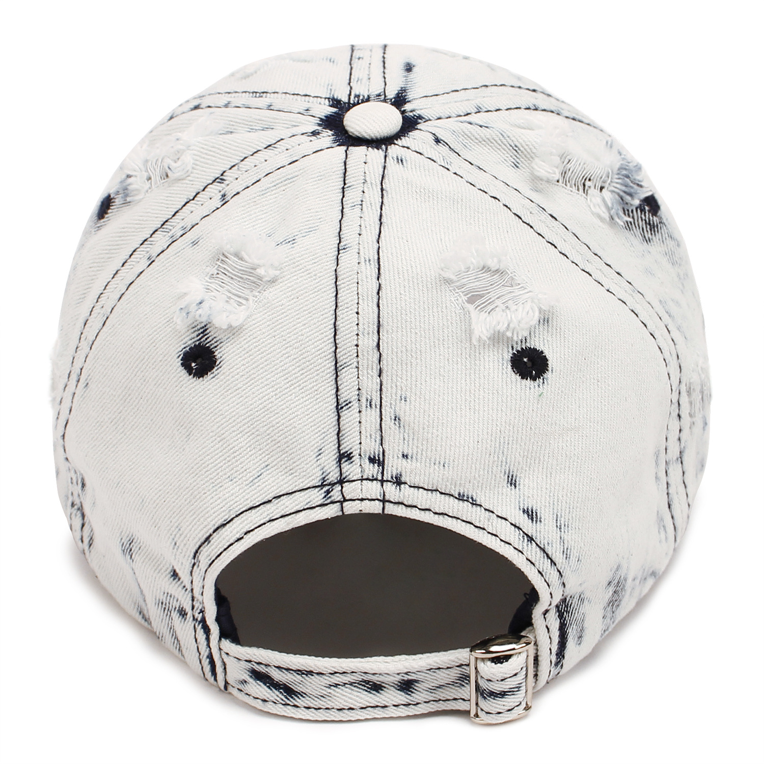 2024 High Quality Vintage Washed Denim Distressed Dad Hats
