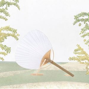 Abanicos de Palma Tejidos Estilo Japonés con Impresión Personalizada, Abanicos de Bambú Ecológicos, Regalos Promocionales con Mango Natural, Decoración para el Hogar de Año Nuevo - Product Image 2