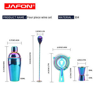 Shaker à <span class=keywords><strong>cocktail</strong></span> en acier inoxydable pour <span class=keywords><strong>barman</strong></span>, kit de <span class=keywords><strong>barman</strong></span>, ensemble de shakers à <span class=keywords><strong>cocktail</strong></span> - Product Image 4