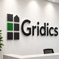 Letras Planas de Acrílico para Rótulos de Tiendas Metálicos Personalizados Sin Iluminación, Letras 3D para Decoración de Oficinas y Tiendas
