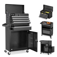 Chariot d'atelier modulaire en acier, armoire à outils, coffre à outils sur roulettes