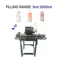 Machine de remplissage semi-automatique à pompe magnétique de table 5ml-2000ml pour bouteilles en verre/métal, remplisseuse de liquides cosmétiques et de boissons