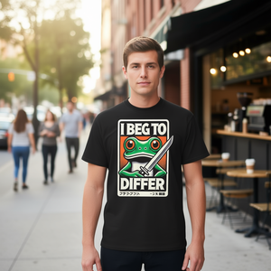 Camiseta I Beg To Differ Frog Meme, color negro, unisex, talla para adultos S M L XL XXL - Product Image 3