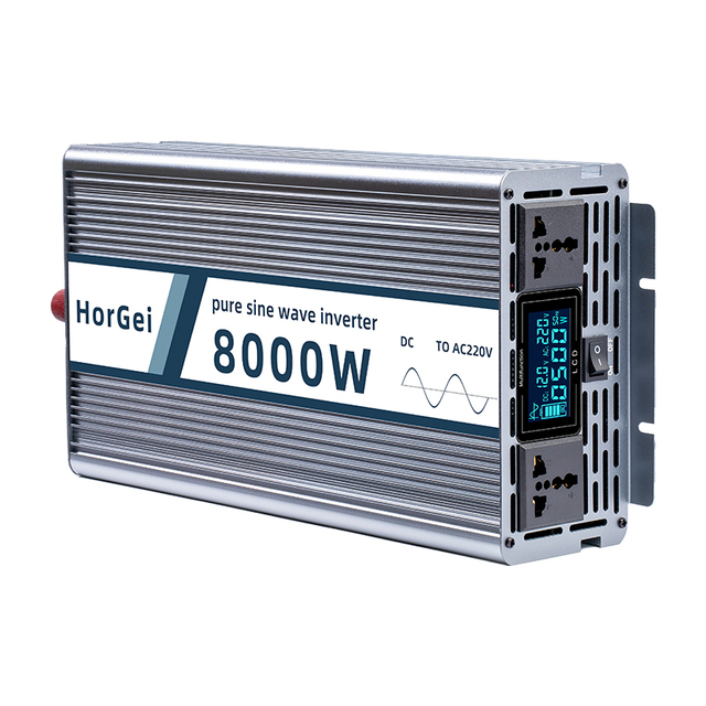 Horgei 8000W Pure Sine Wave Solar Power Inverter Outdoor Power Inverter New Energy Inverter for Home Car RV Outdoor Camping