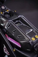 Couverture de batterie en fibre de carbone Surron Light Bee X, légère, améliorée, modifiée, protection tout-terrain, accessoires pour moto électrique tout-terrain
