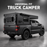 Camper de toit escamotable en aluminium pour pick-up, pliable, pour le camping