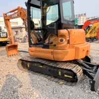 Miniexcavadora Compacta Original Case CX58C de 5.5 Toneladas con Motor Yanmar 4TNV88 Preinstalado, Línea Hidráulica Auxiliar para Martillo Rompedor