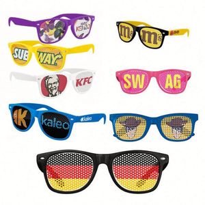 Lunettes de supporter rétro en plastique personnalisées Coupe du Monde de Football, sérigraphiées avec logo personnalisé, pour fêtes sportives, Fête des supporters 2026 - Product Image 3