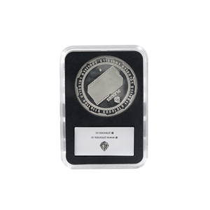 Boîtier de rangement pour pièces de monnaie avec insert, coussinet de protection en EVA <span class=keywords><strong>noir</strong></span> de luxe, étui transparent pour pièces de monnaie, support inviolable pour lingots d'or et pièces de monnaie classées - Product Image 4