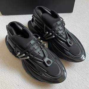 Zapatillas de Lujo para Hombre de Diseñador, Calzado Casual Grueso de Moda con Cordones, Antideslizante, Cómodo y Flexible - Product Image 4
