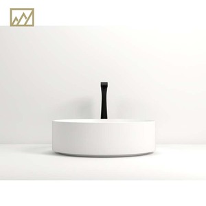 Lavabo da <span class=keywords><strong>bagno</strong></span> rotondo a vasca sottile in quarzo KINGS-WING all'ingrosso - Product Image 4