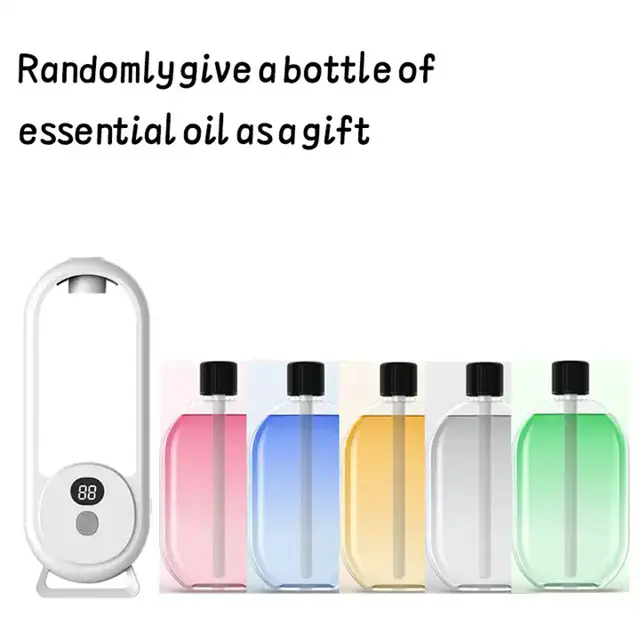 Home Essential Oil Aromatherapy Fragrance Humidifier Usb Rechargeable Digital Display Smart Air Freshener Aroma Diffuser