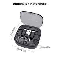 Boîte de rangement de câble rétractable multifonctionnel intégré haute puissance 60w téléphone adaptateur USB C vers USB avec transfert de données