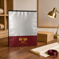 Sac en papier glassine pour l'emballage des vêtements, sacs d'expédition de vêtements translucides durables, compostables, biodégradables, fermeture éclair personnalisée