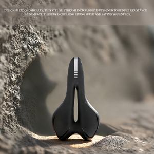 Selle creuse en éponge pour vélo de montagne Surface en cuir PU remplie de silice Coussin absorbant les chocs <span class=keywords><strong>Tapis</strong></span> de selle pour vélo - Product Image 5