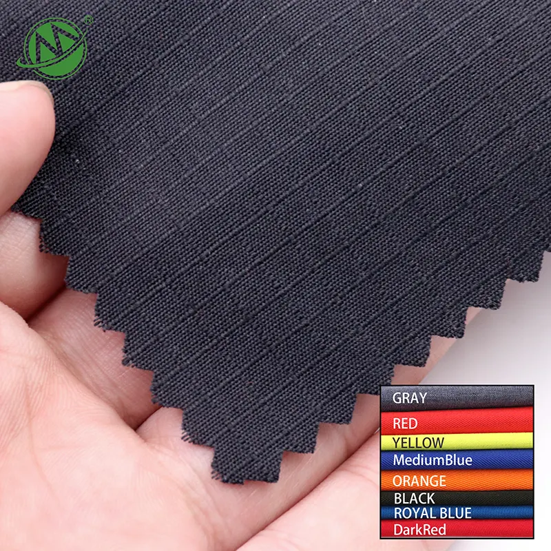 220g Navy Blue Rip Stop 50% aramid 50% FR viscose wholesale flame retardant fabric for firefighting suits