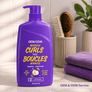 Shampooing OEM/ODM Miracle Curls pour cheveux bouclés, infusé à l'huile de coco, sans parabènes, 778 ml, produit hydratant pour cheveux bouclés - Product Image 1