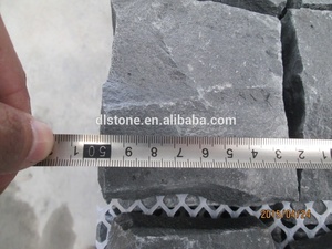 मेष बैक प्राकृतिक विभाजन सतह से काला ग्रेनाइट कोबल पत्थर ड्राइववे - Product Image 3