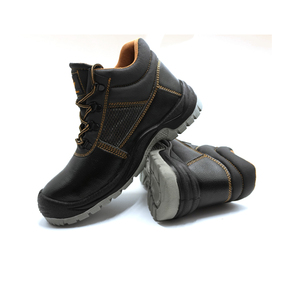 建設業向け 踏み抜き防止 鋼鉄先芯プレート内蔵 メンズ 工業用 安全レザー作業靴 - Product Image 4