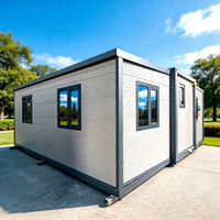 Maison conteneur extensible résistante au vent 150 km/h, 59 m², 30 pieds, 1, 2 ou 3 chambres, moderne, compacte, mobile, empilable, clé en main, type chalet