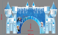 Publicité Frozen Cartoon Thème Blowup Gonflable Bienvenue Entrée Arche Tunnel Pour Halloween Fête De Noël Événement Décoration