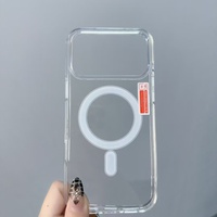 Carcasa Magnética para iPhone 12 13 14 15 16 17 18 Pro Max, Modelos Variados, MOQ Bajo, Cubierta Acrílica Transparente con Embalaje Minorista GRATUITO Incluido