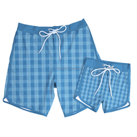 Shorts de bain tendance pour adultes et enfants, légers et pliables, avec cordon de serrage, pour hommes et garçons, pour la plage et le surf