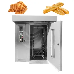 ORME Cheap Price Commercial Single Trolley Mini Convention Pizza Bread Diesel Rotary Bakery Oven 32 Rack