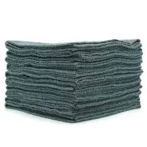 Hot Selling Microfiber Handdoek Carwash 16X16 ''300Gsm Grijs Geel Rood Auto Microfiber Reinigingsdoek Voor Auto Schoonmaken
