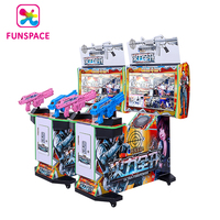 Machine de Jeu de Tir Interactif d'Arcade à Monnayeur pour 2 Joueurs, Divertissement Intérieur