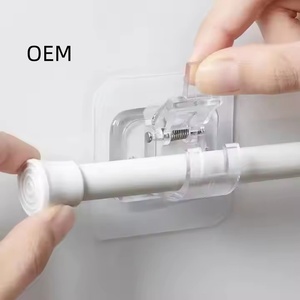 ODM nouveau Design porte-tringle à rideau crochets collants crochet adhésif sans poinçon crochets collants auto-adhésifs - Product Image 4