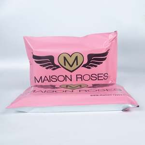 Recyclable Red Matte <b>Plastic</b> Packaging Postage Custom Printed Poly Mailer <b>Bag</b> Self Adhesive Express Shipping Courier <b>Bag</b> - Product Image 1