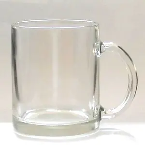 El estilo americano más popular logotipo personalizado viaje al aire libre sublimación café caliente cerveza vidrio transparente cristal esmerilado taza