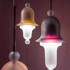 Lampes suspendues en verre de style nordique pour salle à manger, chevet, bar, modèle de pièce, design moderne minimaliste blanc intelligent - Product Image 3