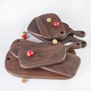 <span class=keywords><strong>Planche</strong></span> à découper rectangulaire en bois massif, écologique et durable, avec poignée, pour une utilisation en cuisine - Product Image 2