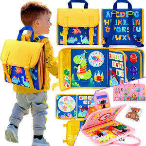 Baby Early Education <b>Backpack</b> Felt Busy Board Puzzle Toy <b>Children</b> Felt Learning Board Purchasing Agent 1688 Agent - Product Image 3