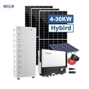 좋은 가격 5Kva 10Kw 에너지 저장 하이브리드 10Kv 태양 광 시스템 Complett 세트 Betry 리튬 배터리