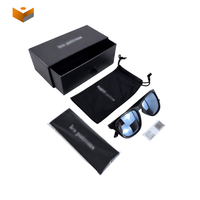 Boîte à lunettes de soleil en carton rigide de luxe avec logo personnalisé, style tiroir, ensemble de boîtes en papier pour lunettes de vue