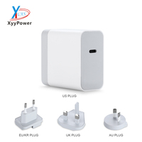 Chargeur mural pliable blanc premium sans logo, prise américaine, 20W USB-C PD QC, adaptateur de charge rapide pour Apple iPhone 12 13 14 15 16 17 Pro Max