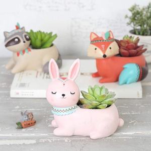 Pot en résine pour plantes succulentes, boîte à plantes cactus, <span class=keywords><strong>jardin</strong></span> féerique, décoration intérieure et extérieure DIY - Product Image 2