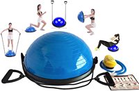 Équilibreur de ballon d'équilibre Équipement de gymnastique à domicile Entraînements guidés Pompe Plate-forme de fitness gonflable bleue Équilibrage de la force