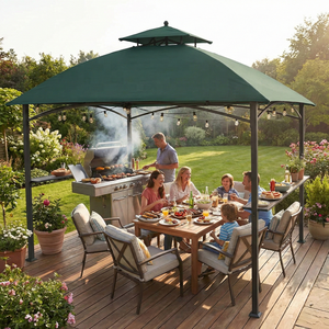 Tonnelle de jardin élégante à toit rond, directement de l'usine, auvent incurvé de luxe <span class=keywords><strong>pour</strong></span> cuisine extérieure, best-seller - Product Image 5